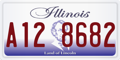 IL license plate A128682