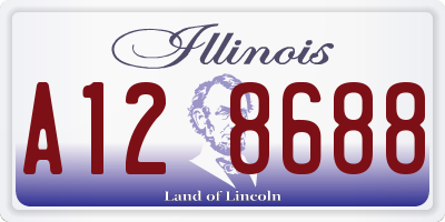 IL license plate A128688