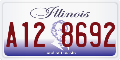 IL license plate A128692