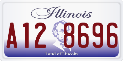 IL license plate A128696
