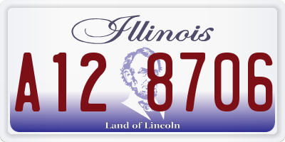 IL license plate A128706