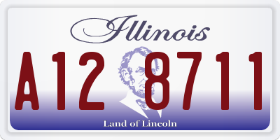 IL license plate A128711