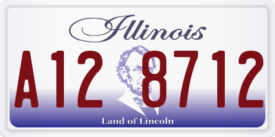 IL license plate A128712