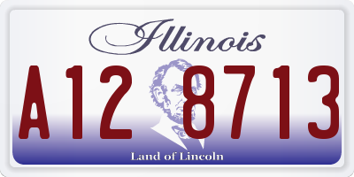 IL license plate A128713