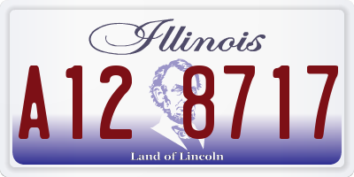 IL license plate A128717