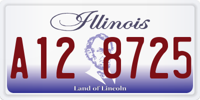 IL license plate A128725