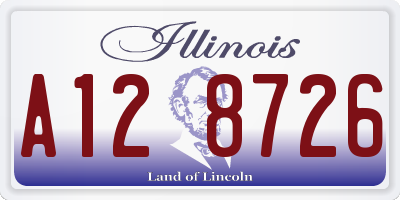 IL license plate A128726