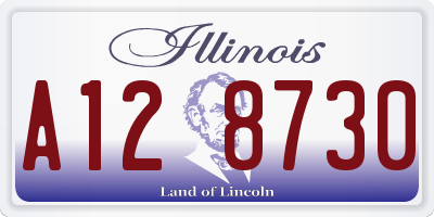 IL license plate A128730