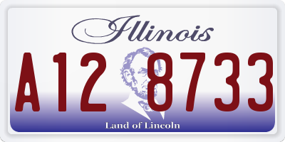 IL license plate A128733