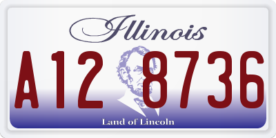 IL license plate A128736