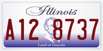 IL license plate A128737