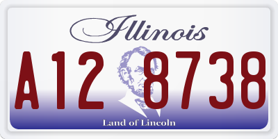 IL license plate A128738