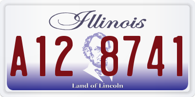 IL license plate A128741