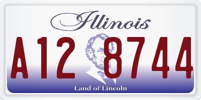 IL license plate A128744