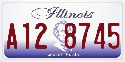 IL license plate A128745