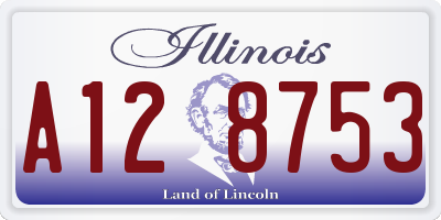 IL license plate A128753