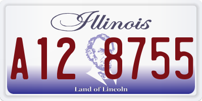 IL license plate A128755