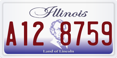 IL license plate A128759