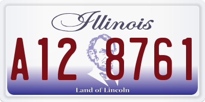 IL license plate A128761