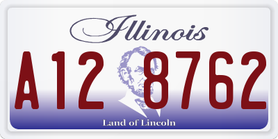 IL license plate A128762