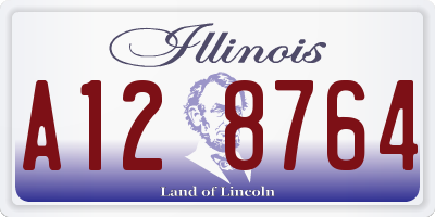 IL license plate A128764