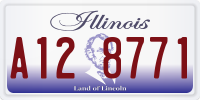IL license plate A128771