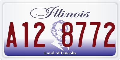 IL license plate A128772