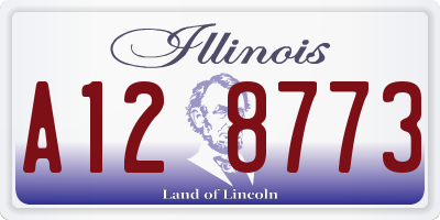 IL license plate A128773