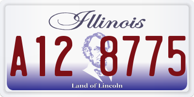 IL license plate A128775