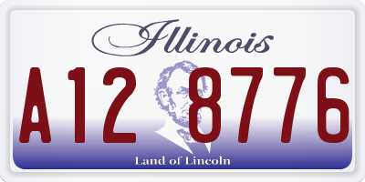 IL license plate A128776