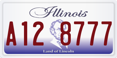 IL license plate A128777