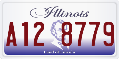 IL license plate A128779