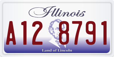 IL license plate A128791