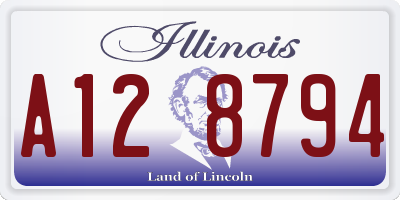 IL license plate A128794