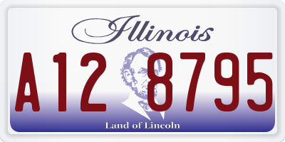 IL license plate A128795