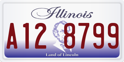 IL license plate A128799