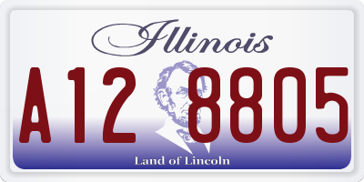 IL license plate A128805