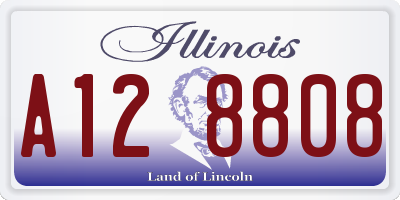 IL license plate A128808