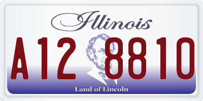 IL license plate A128810
