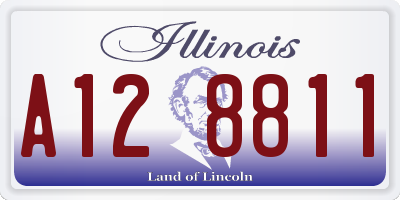IL license plate A128811