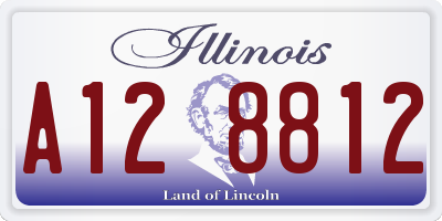 IL license plate A128812