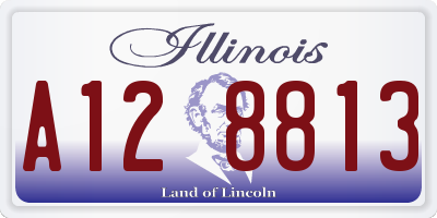 IL license plate A128813