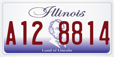 IL license plate A128814