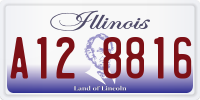 IL license plate A128816