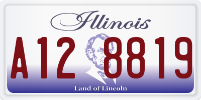 IL license plate A128819