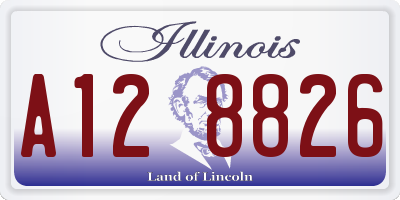 IL license plate A128826
