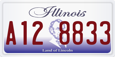 IL license plate A128833
