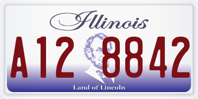 IL license plate A128842