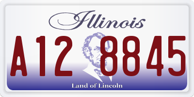 IL license plate A128845