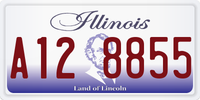 IL license plate A128855